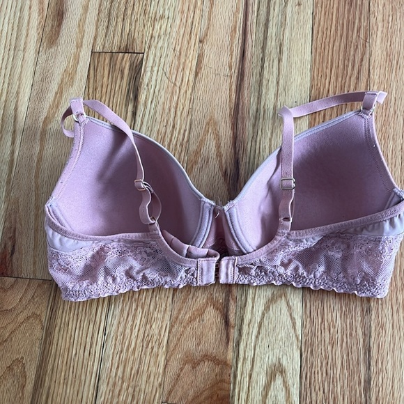 NATORI Bliss Perfection Contour Underwire Lace Trim T-Shirt Bra 34B - Picture 2 of 3